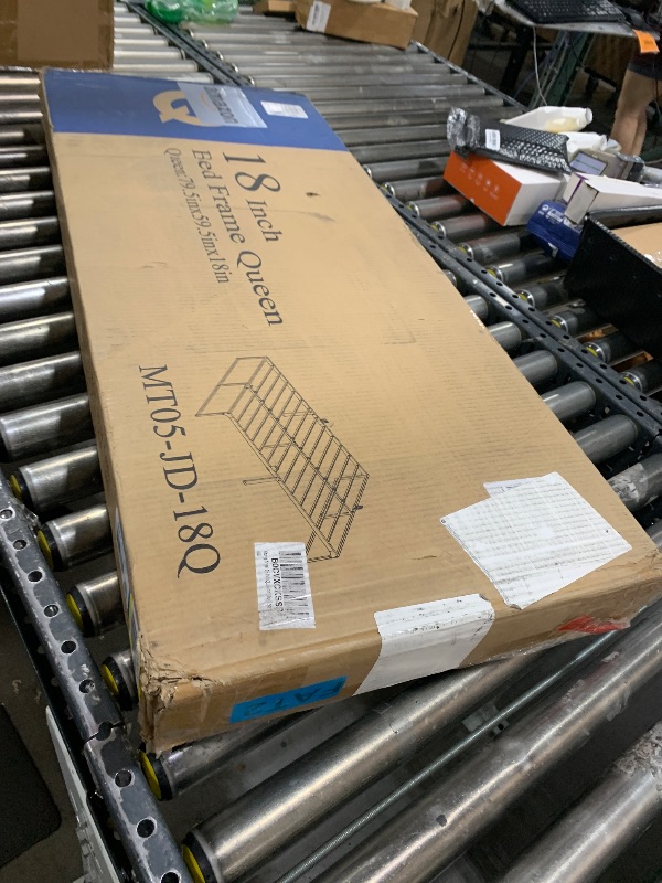 Photo 1 of Yitong Angel 18 Inch Queen Bed Frame,3500 lbs Heavy Duty Metal Platform, Steel Slats Support/No Box Spring Needed/Noise Free/Non-Slip/Easy Assembly