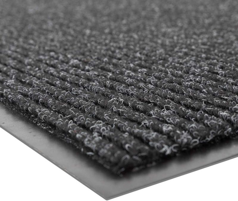 Photo 1 of NoTrax 109 Brush Step Entrance Mat, for Lobbies and Indoor Entranceways, 3' Width x 5' Length x 3/8" Thickness, Charcoal
