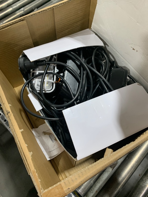 Photo 1 of RIUVAO 100ft LED Construction String Lights, 150W 15000LM Waterproof IP67 Led String Work Lights, Construction Temporary Light (100ft-10 Light).
