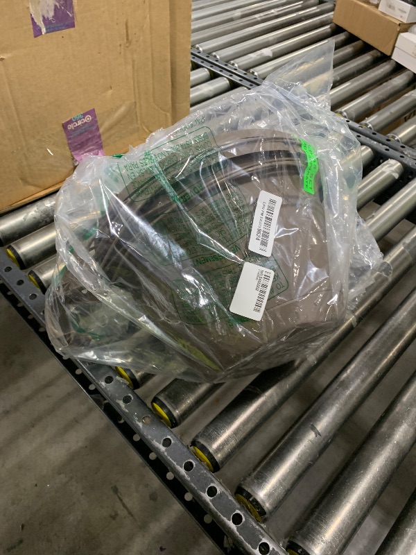 Photo 1 of The HC Companies Eclipse Hanging Planters for Outdoor Plants (12" Chocolate, Pack of 2)