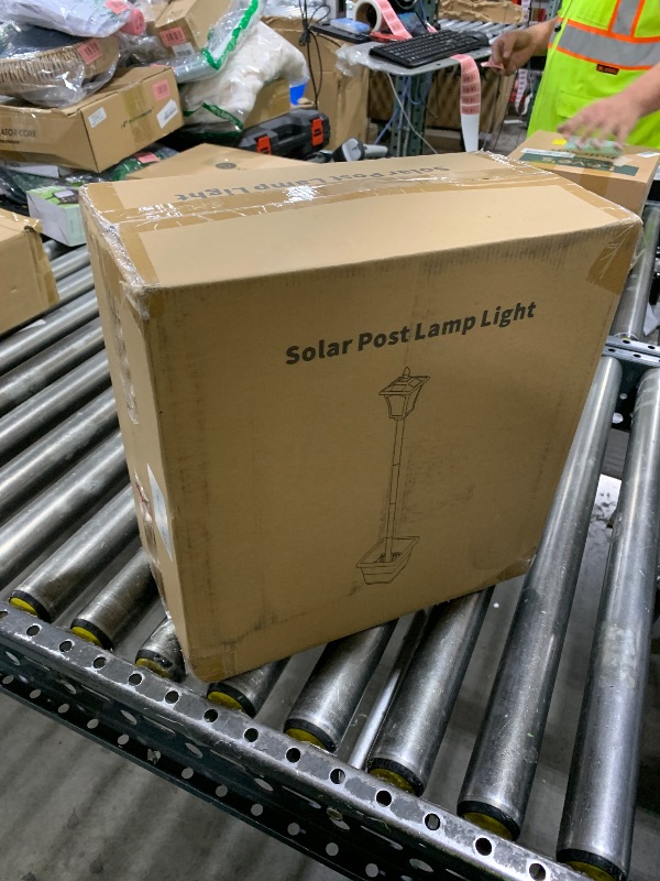 Photo 1 of Suponar 70" Solar Lamp Post Light Outdoor Waterproof for Porch, Yard, Driveway, Garden, Patio Decor - Warm White