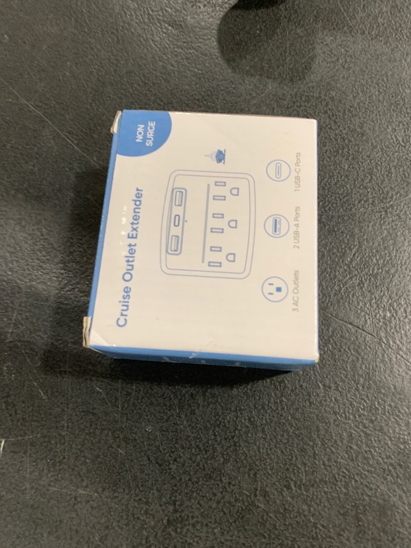 Photo 1 of Puveini Cruise Power Strip Foldable Plug Non Surge Protector with USB C Outlets 3.4A Total, Cruise Ship Essentials, 2 Prong to 3 Prong Outlet Adapter, Japan Plug Adapter