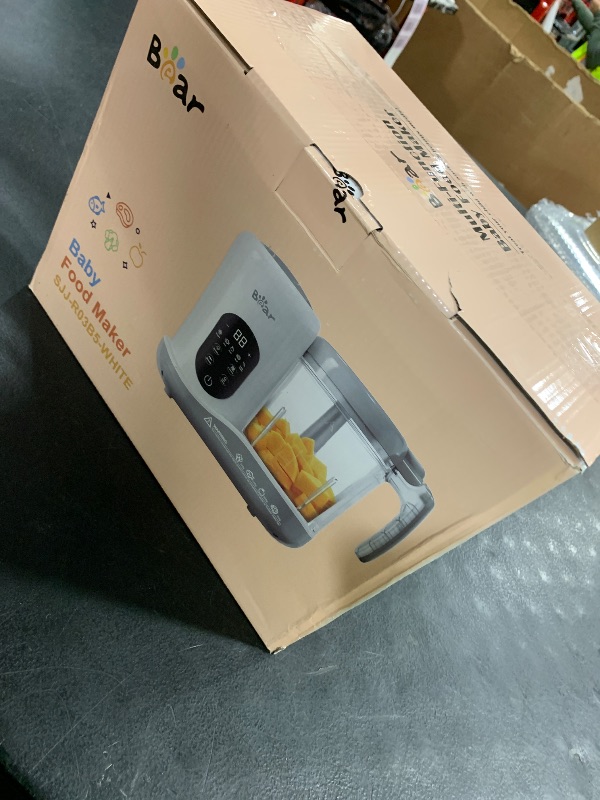 Photo 1 of BEAR 2024 Baby Food Maker | One Step Baby Food Processor Steamer Puree Blender | Auto Cooking & Grinding | Baby Food Puree Maker with Self Cleans | Touch Screen Control, White
