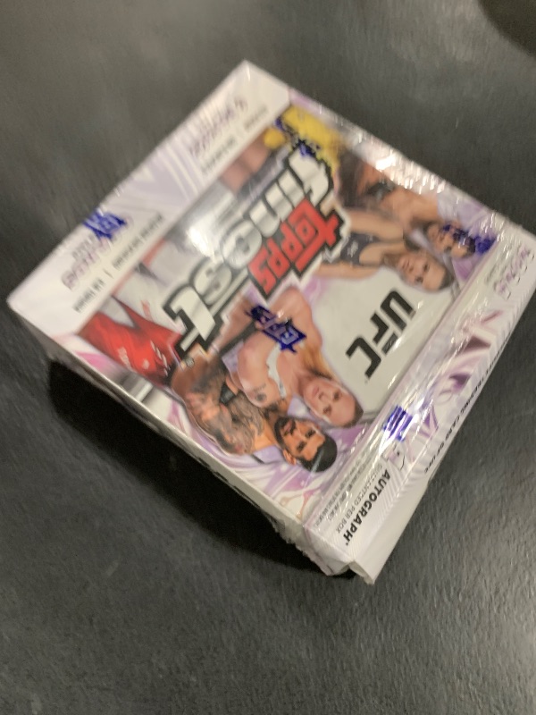 Photo 1 of 2024 Topps Finest UFC - Mega Trading Card Box (1 Autograph Per Mega Box)