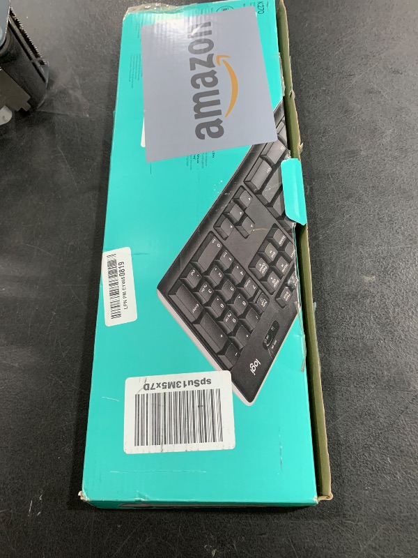 Photo 1 of Logitech K270 Wireless Keyboard for Windows, 2.4 GHz Wireless, Full-Size, Number Pad, 8 Multimedia Keys, 2-Year Battery Life, Compatible with PC, Laptop, Black
