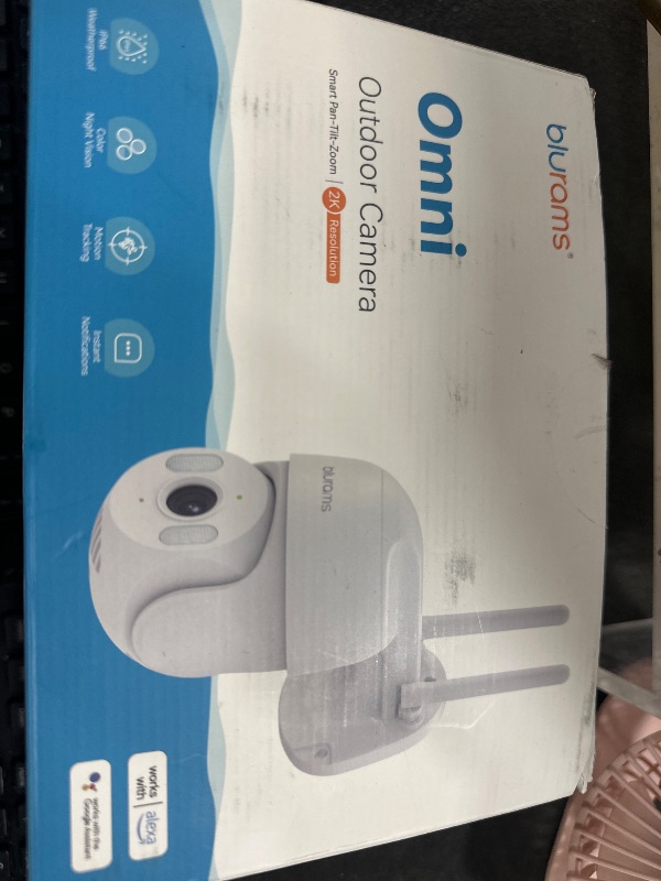 Photo 1 of blurams 3MP Security Camera Outdoor Wired, 360° PTZ Cameras for Home Security Outside with Motion Detection Tracking, Color Night Vision, Two-Way Audio, IP66 Weatherproof, 2.4GHz, Works with Alexa
