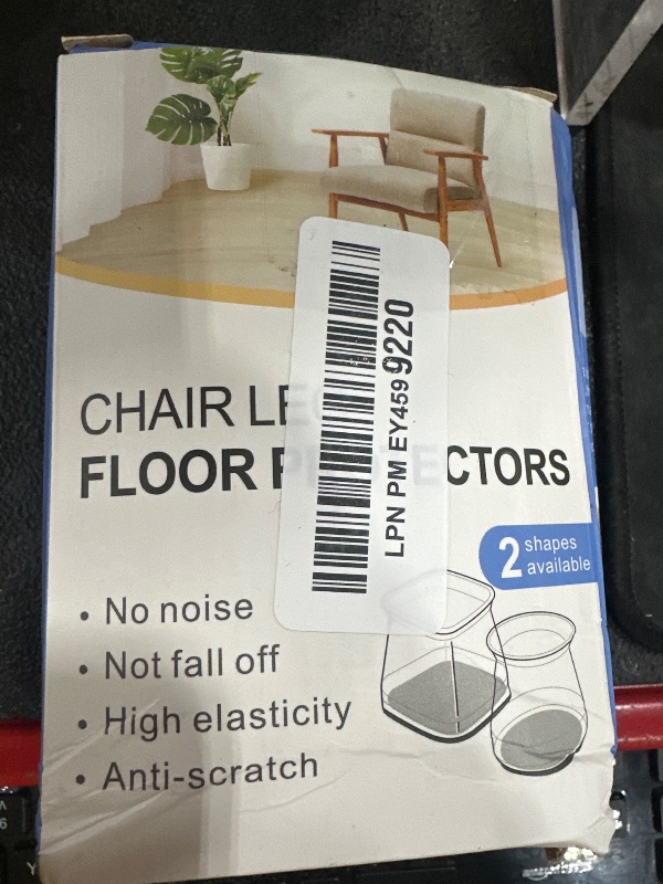 Photo 1 of 40 Pack Extra Small Chair Leg Floor Protectors Silicone Covers to Protect Floors Universal XS Clear Fit (8/16"-15/16")