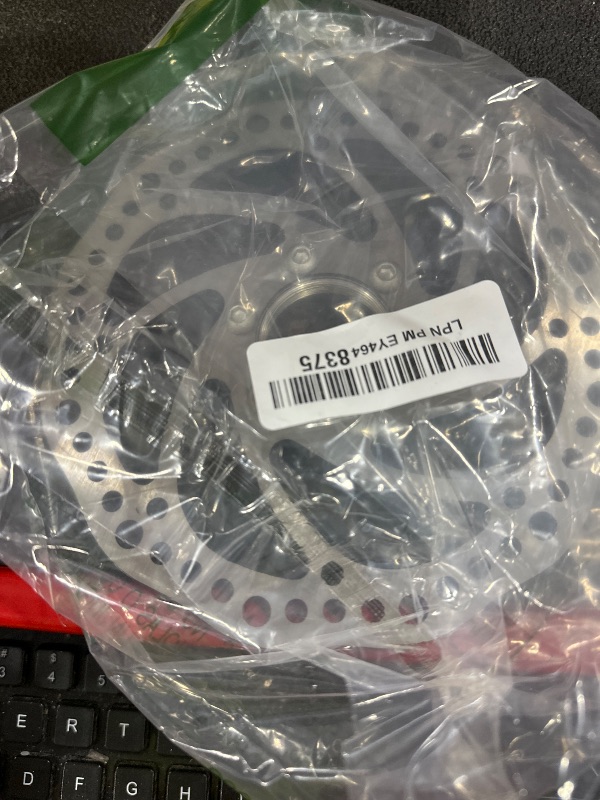 Photo 1 of Bicycle Disc Brake Rotor 160mm Stainless Steel Bicycle Rotors Mountain Bike Flange Disc Brake Kit Threaded Hubs Brake Disc Rotor Flange Adapter with 6 Bolts