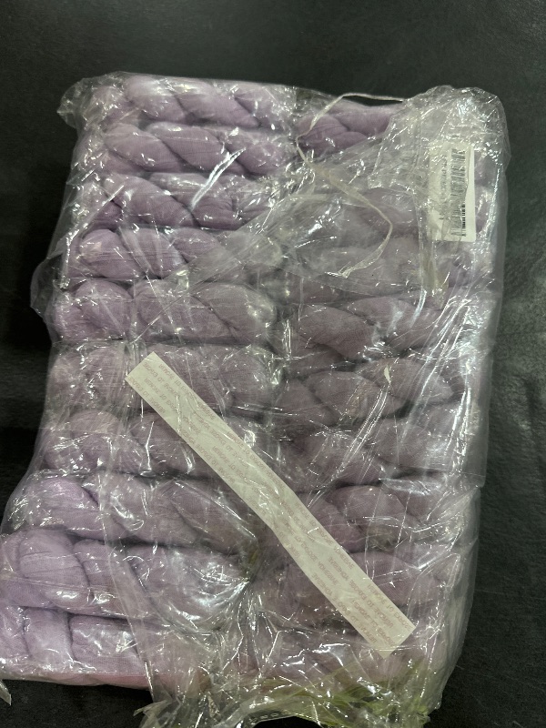 Photo 1 of 30 Pcs Lavender 10FT Cheesecloth Table Runner 23" x120" Boho Gauze Table Runner Romantic Cheese Cloth Table Runners for Wedding Arch Bridal Shower Baby Shower Birthday Party Anniversary Banquet Décor