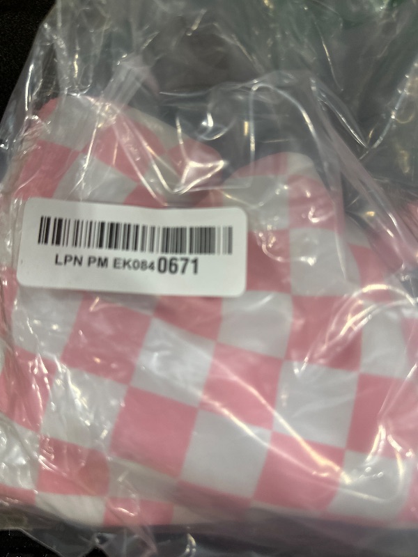 Photo 1 of YOUNGER TREE Toddler Swimsuit Girl Color Block Stripe One-Piece Swimwear Baby Girl Bathing Suits(Pink Checkerboard,3-4T)