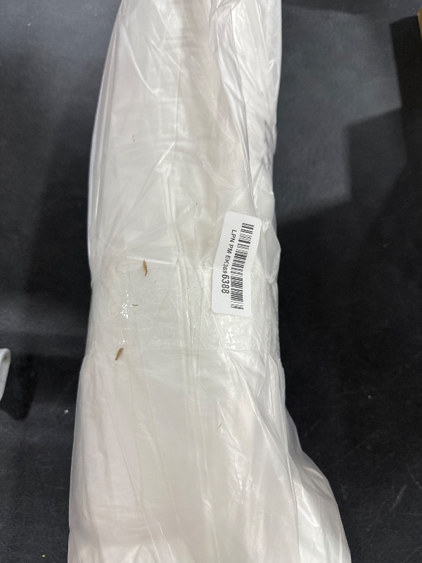 Photo 1 of MINUPWELL Knee Pillow for Side Sleepers - Between Leg & Under Knee Pillow for Back Sleepers - Leg Pillow with 850G 7D Alternative for Relieving Leg, Back, and Knee Pain - 100% Cotton Fabric - White