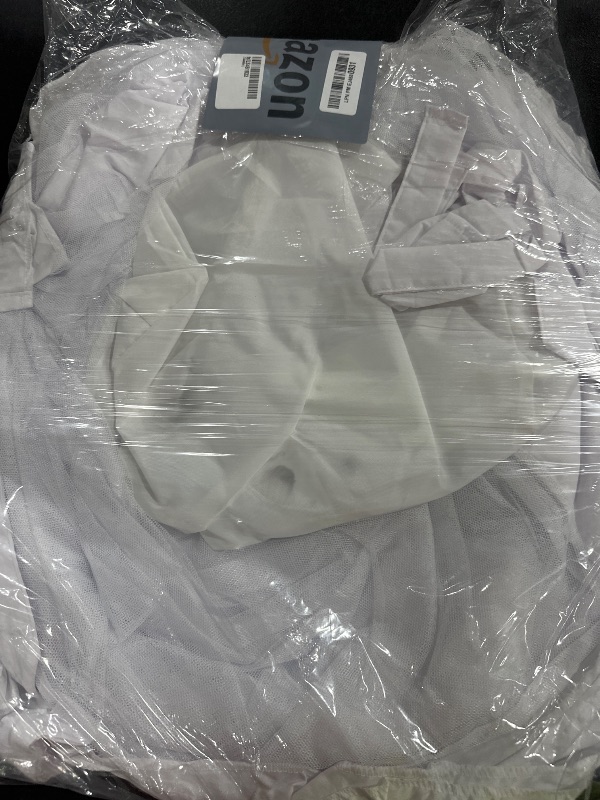 Photo 1 of Crib Tent to Keep Baby from Climbing Out - Crib Net to Keep Baby in - Pop Up Breathable Cribs Cover - Canopy with Upgrade Strong Mesh and Durable Zipper (White, Lager)
