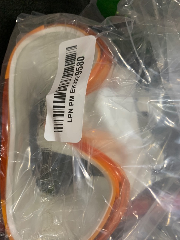 Photo 1 of Kids Snorkel Swim Mask, Child Diving Mask Anti-Fog Swim Goggles with Nose Cover for Snorkeling Diving Swimming (Orange)