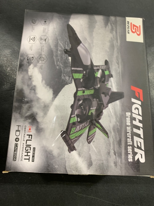 Photo 1 of BEZGAR Drones for Kids | 2.4GHZ RC Plane, Remote Control Airplane, RC Helicopter, 360° Flip Fighter Jet Toy, Toys for ages 8-13 with Colorful LED Navigation Lights Red