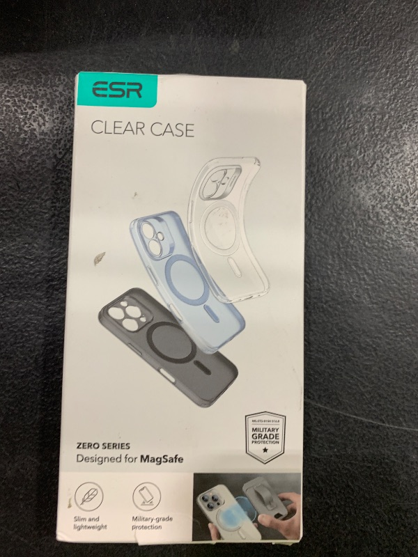Photo 1 of ESR for iPhone 16 Pro Case Clear, Compatible with MagSafe, Magnetic Slim Phone Case for iPhone 16 Pro, Camera Protection, Shockproof Thin Cover, Resists Yellowing and Scratches, Clear