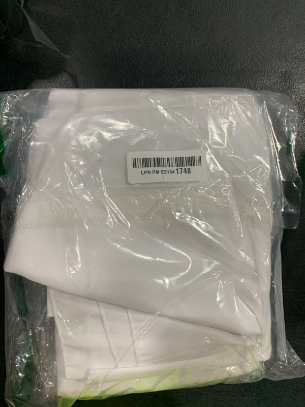 Photo 1 of JALANCY 4 Pack Square Table Cloth 52x52 Inch White Tablecloth Machine Washable Fabric Polyester Table Cover for Dining, Buffet Parties, Picnic, Events, Weddings and Restaurants?White?