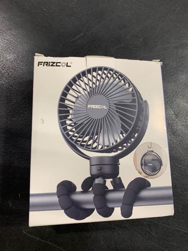 Photo 1 of FRIZCOL Portable Stroller Fan, Use As Power Bank, 65H 12000mAh Battery Operated Fan Flexible Tripod Baby Car Seat Fans with Timming, Personal Mini Handheld/Desk/Small Clip On Fans For Stroller