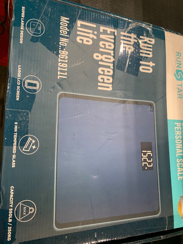 Photo 1 of 550lb Bathroom Digital Scale for Body Weight with Ultra-Wide Platform and Large LCD Display, Accurate High Precision Scale with Extra-High Capacity
