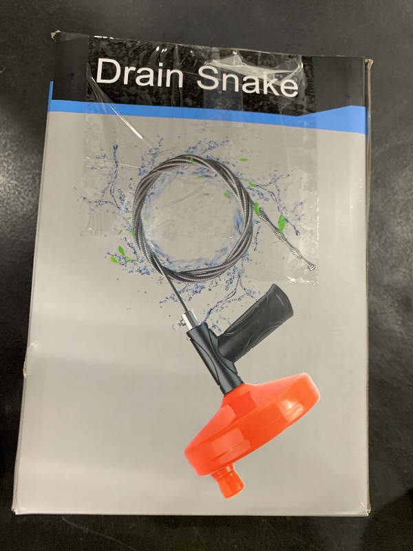 Photo 1 of 33 Feet Drain Snake Auger, Plumbing Snake Drain Hair Clog Removal Tool, Sink Unclogger Drain, Heavy Duty Toilet Snake Auger, Cleaner Tool for Bathroom Kitchen Tub Shower Drain Clog Remover with Gloves