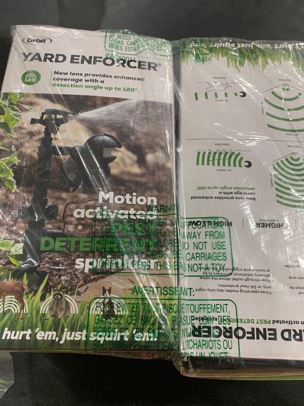 Photo 1 of 2-Pack Orbit 62100 Yard Enforcer Motion-Activated Sprinkler with Day & Night Detection Modes,Black