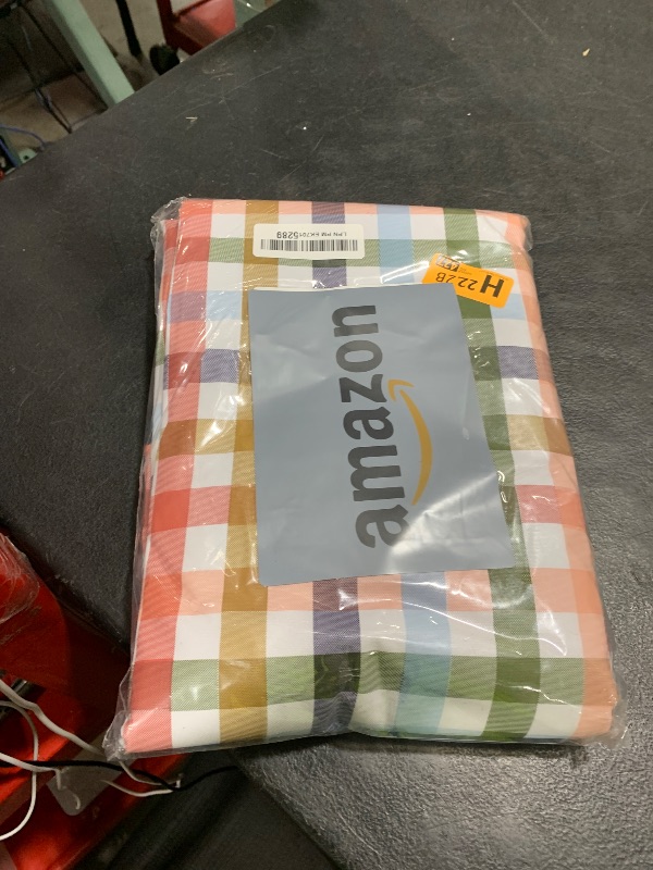 Photo 1 of Heavy Duty Vinyl Tablecloth with Flannel Backing Waterproof Oil-Proof Plastic Table Cloth Stain-Resistant Wipeable Rectangle or Square Table Cover for Indoor and Outdoor (Color Checkered?60x102 Inch)