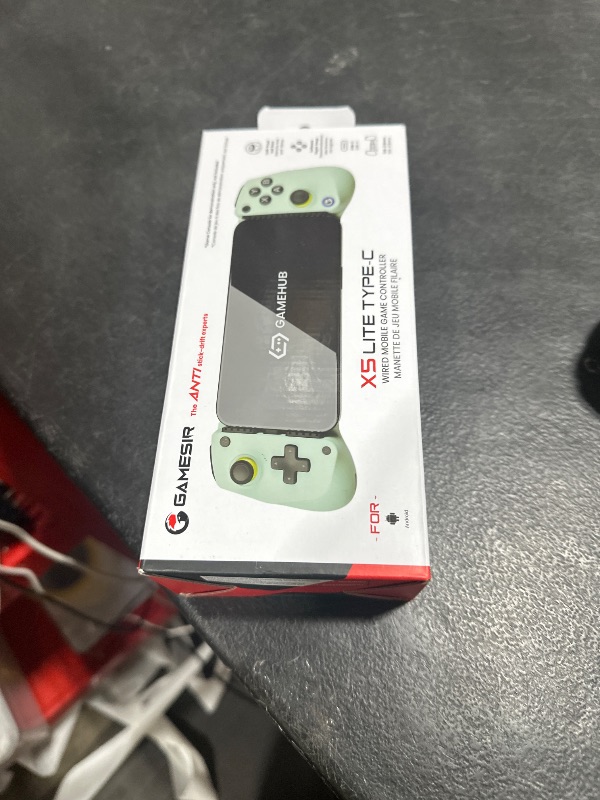 Photo 1 of GameSir X5 Lite Mobile Gaming Controller for Android, iPhone 15/iPhone 16 Series, iPad Mini 6/7(USB-C), Type-C Phone Controller with Hall Effect Sticks, Turbo Function for Call Of Duty, Genshin Impact, Minecraft, Plug and Play Gamepad(Wasabi)