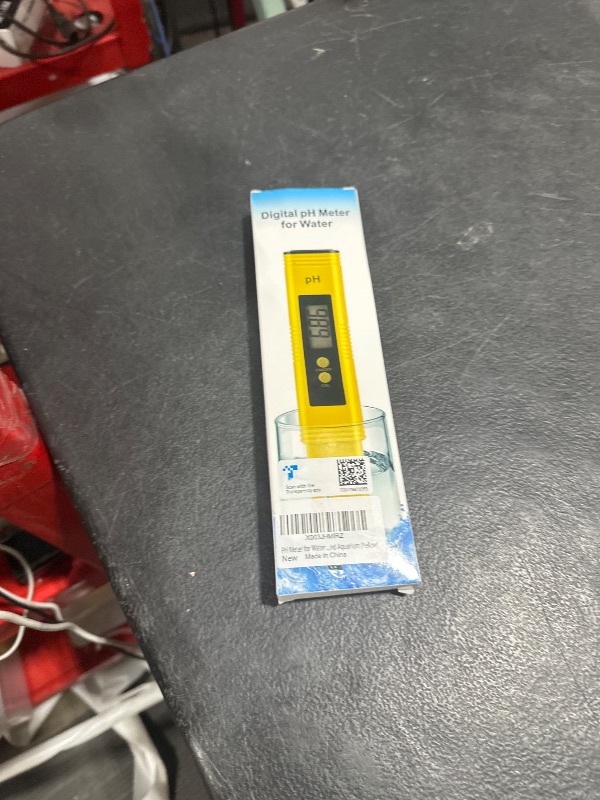 Photo 1 of PH Meter for Water Hydroponics Digital PH Tester Pen 0.01 High Accuracy Pocket Size with 0-14 PH Measurement Range for Household Drinking, Pool and Aquarium