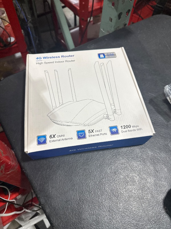 Photo 1 of Dionlink Dual Band 4G LTE Router with SIM Card Slot Unlocked Modem, 1200Mbps Mobile Hotspot Support AT&T and T-Mobile, 6-Antenna Wireless Wi-Fi Router