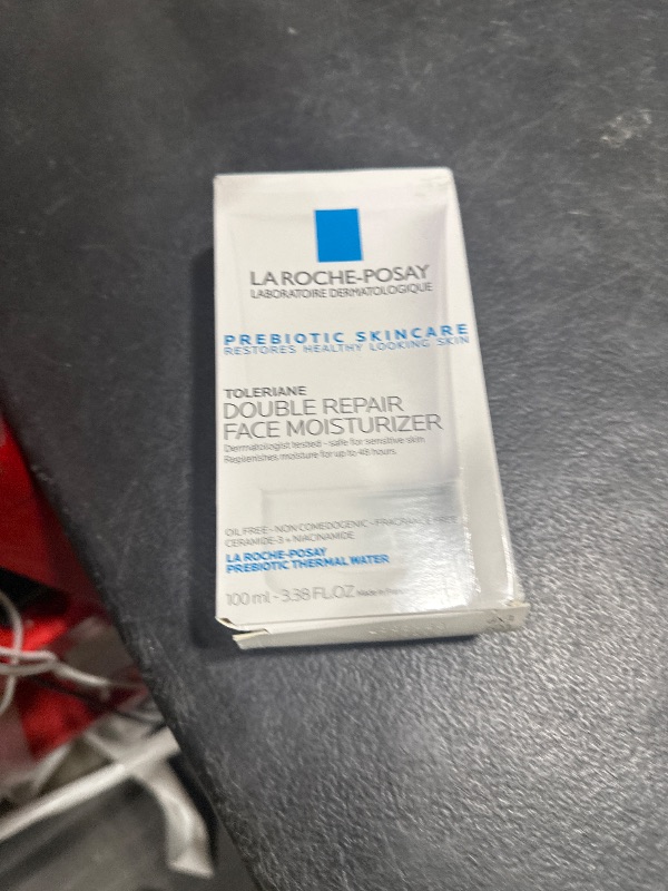 Photo 1 of La Roche-Posay Toleriane Double Repair Face Moisturizer, Daily Moisturizer Face Cream with Ceramide and Niacinamide for All Skin Types, Oil Free, Fragrance Free