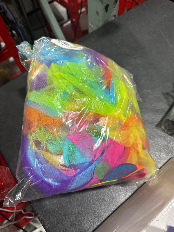 Photo 1 of HJTT Candy Lollipop Costume for Kids Rainbow Tulle Princess Tutu Dress for Girls Halloween Birthday Party Clothes (Candy A,5-6 Years)