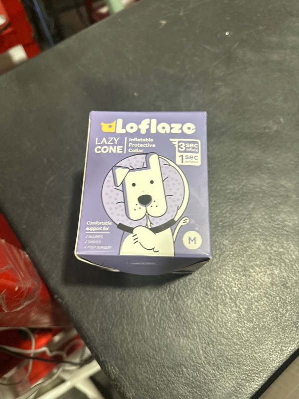 Photo 1 of Loflaze Soft Inflatable Dog Cone Collar for Small Medium Large Dogs - Neck Donut E Collar Alternative for Recovery After Surgery - Pink M