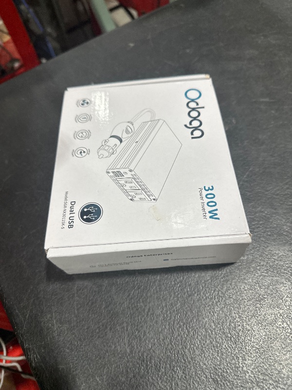 Photo 1 of 300W Car Power Inverter 12v DC to 110v AC – Car Adapter for Plug Outlet, DC to AC Converter, 4.8A Dual USB by Odoga