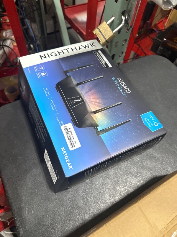 Photo 1 of NETGEAR Nighthawk 6-Stream Dual-Band WiFi 6 Router (RAX54S) – Security Features, AX5400 Wireless Speed, Up to 5.4 Gbps, Covers up to 2,500 sq. ft., 25 Devices - 1-Year Armor Subscription Included