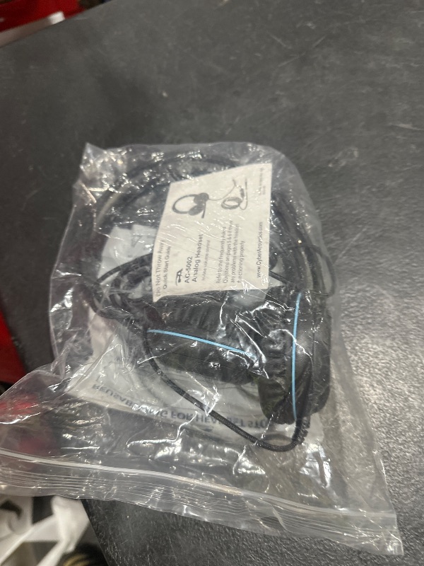 Photo 1 of Cyber Acoustics 3.5mm Stereo Headset (AC-5002) with Noise Canceling Microphone for PCs, Tablets, and Cell Phones in The Classroom or Home
