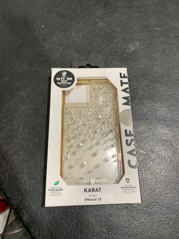 Photo 1 of Case-Mate iPhone 13 Case Karat Crystal Bumper Case For Apple iPhone 13 6.1 Inch - Shock Absorbing & Anti Scratch Materials