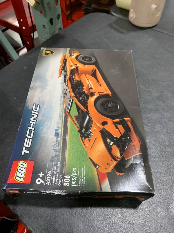 Photo 1 of LEGO Technic Lamborghini Huracán Tecnica Orange Toy Cars - Building Toys for Kids, Boys & Girls, Ages 9+ - Lamborghini Toy Car W/ V10 Engine & Steering - Gift Ideas for Birthdays - 42196