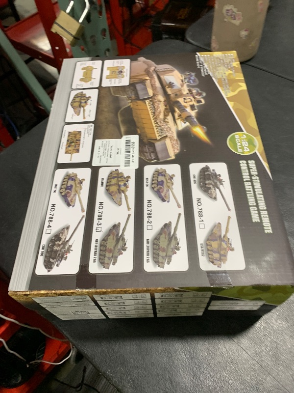 Photo 1 of Supdex 1/24 RC Battle Tank Set, Remote Control USA M1A2 and Ger Leopard II Army Toy That Shoots for Kids and Adults, 2.4G Tank Model Toy for Boys Age 6+ Year Old with Sound Effects, Lights and Smoke
