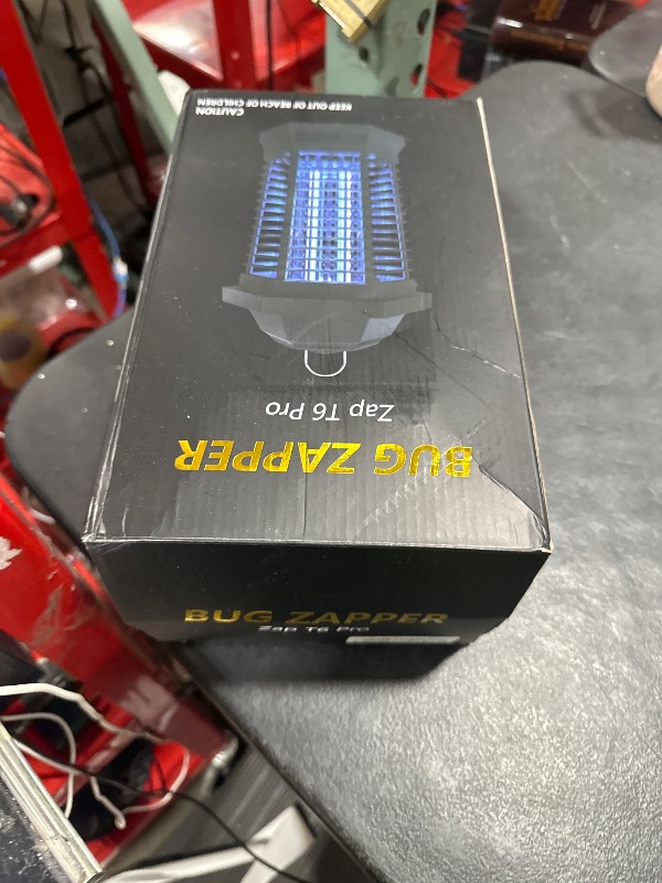 Photo 1 of GOOTOP Bug Zapper Outdoor, Mosquito Zapper, Electric Fly Zapper, Mosquito Killer, Fly Traps, 3 Prong Plug, Flying Insects Zapper Indoor Outdoor 90-130V, 4200V, ABS Plastic Outer (Black)