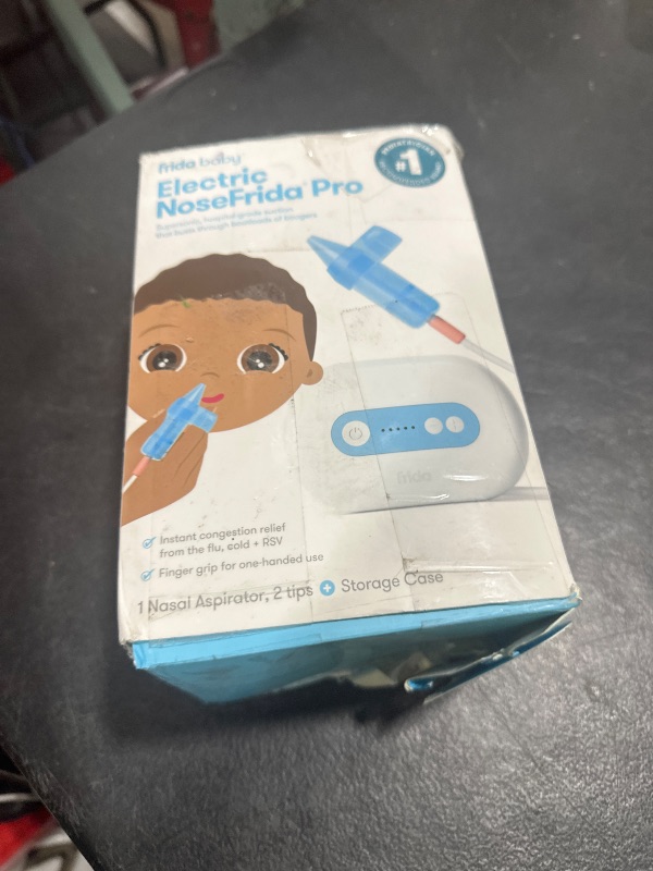 Photo 1 of Frida Baby Electric NoseFrida Pro Nasal Aspirator for Baby, Hospital Grade Suction, Nose Sucker for Baby & Toddler, Nasal Aspirator for Congestion Relief, 5 Suction Levels, 2 Tips, Cordless with Case