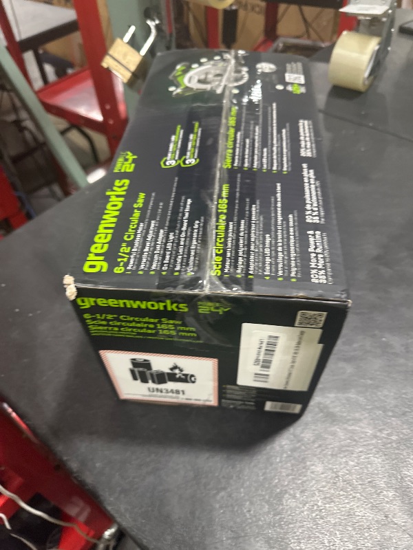 Photo 1 of Greenworks 24V Circular Saw,Brushless 6-1/2"Battery Circular saw Cordless,4,800 RPM,Adjustable Cutting Depth 45°/90°,With 24V 2Ah Battery and Charger