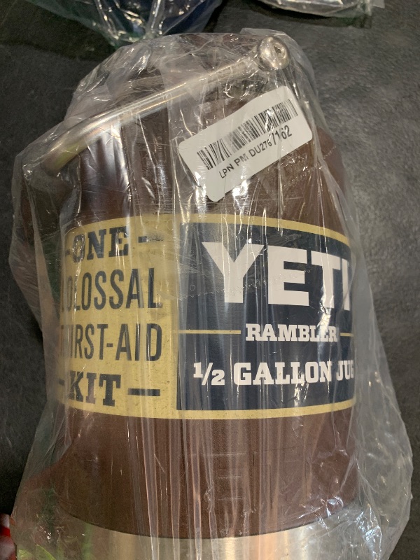 Photo 1 of YETI Rambler Half Gallon Jug, Vacuum Insulated, Stainless Steel with MagCap, Wetlands Brown