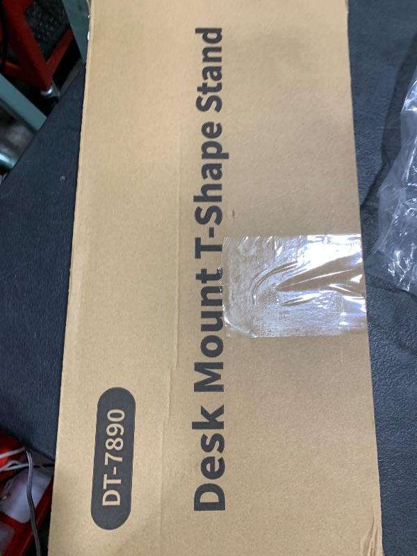 Photo 1 of Small Backdrop Stand 3x3.3ft, Adjustable Photo Backdrop Stand Kit with 3 Clamps, Portable Background Stand Support for Parties Photoshoot, Table T-Shape Backdrop Banner Holder for Photography Paper