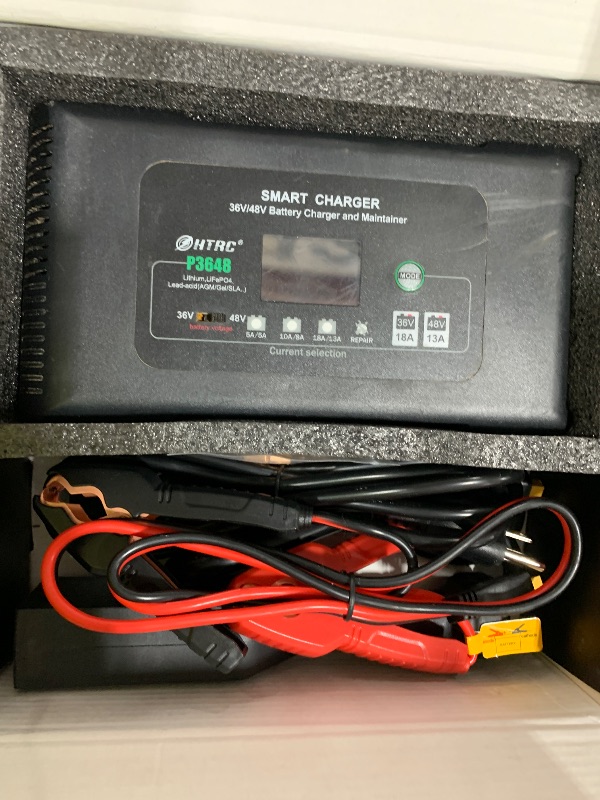 Photo 1 of Premium 36V and 48V Golf Carts Charger,18Amp Smart Trickle Charger with Voltage Display, 36V-18Amp/48V-13Amp, Lithium,LiFePO4,Lead-Acid AGM/Gel/SLA Car Battery Maintainer for EZGO TXT Car Boat