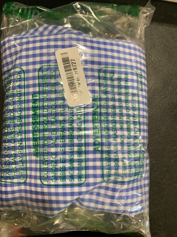 Photo 1 of BabyDoll Gingham Flat Crib/Toddler Sheet, Light Blue