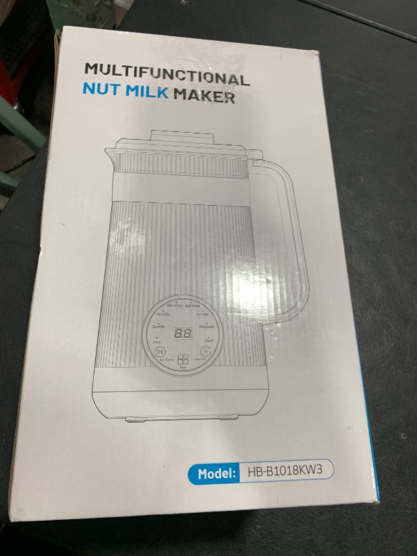 Photo 1 of 35oz Nut Milk Maker Machine, Automatic Soy Milk Maker with 10 Blades for Homemade Almond, Oat, Coconut, Plant Based and Non Dairy Beverages, 12 Hours Timer/Self-clean/Keep Warm/Boil Water