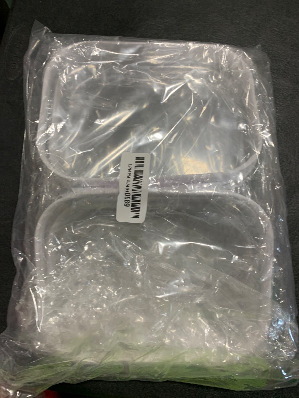 Photo 1 of Sanwuta 6 Pcs Clear Hard Zipper Case Hard Plastic Zipper Pouches Makeup Bag Transparent Cases for Snacks Plastic Storage Organizer Portable Box for Travel