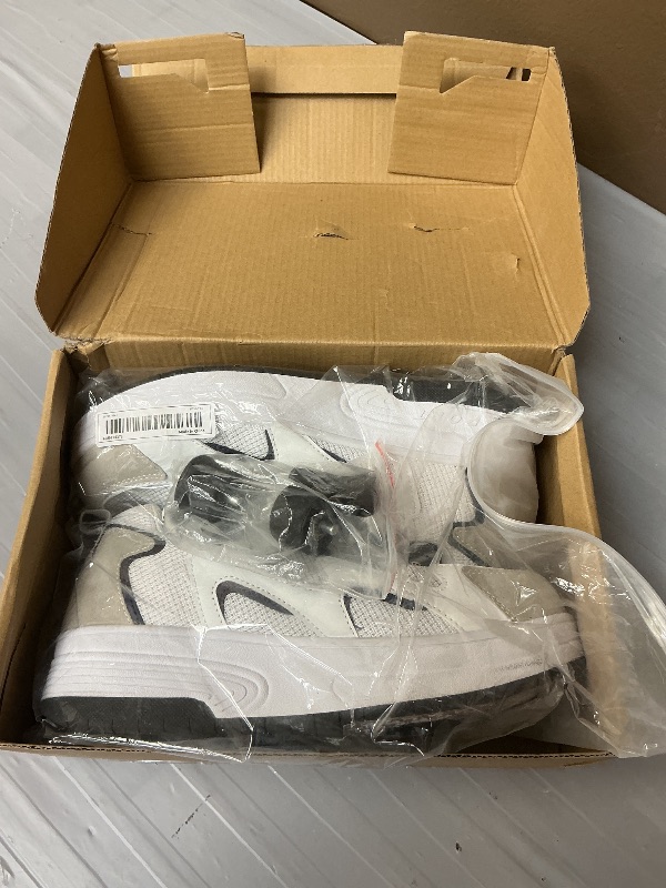 Photo 1 of HOVERKICKES Roller Skate Shoes for Kids Boys Girls Fashion Sneakers Wheels Roller Shoes - Unisex-Child Footwear Wheeled Heel Shoe for Christmas Birthday Children Show Gift, 999-white