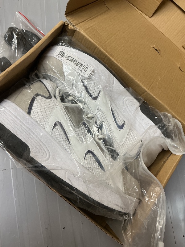 Photo 1 of HOVERKICKES Roller Skate Shoes for Kids Boys Girls Fashion Sneakers Wheels Roller Shoes - Unisex-Child Footwear Wheeled Heel Shoe for Christmas Birthday Children Show Gift, 999-white