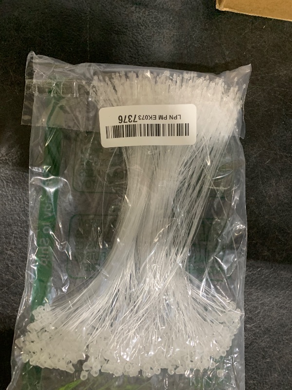 Photo 1 of SIDAZON 7 Inch 500 Pcs Plastic Fasteners Hang Tags Clear Snap Lock Pins Security Loop Price Tag Pins Safety Ring Ties for Retail Store Clothing Accessory(7” 500pcs, Clear)