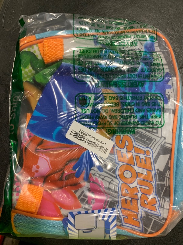Photo 1 of PJ Masks School Backpack With Lunch Box For Kids ~ 6 Pc Bundle With 16" PJ Masks School Bag, Lunch Bag, Water Bottle, Stickers, And More (PJ Masks School Supplies) ONLY BACKPACK
